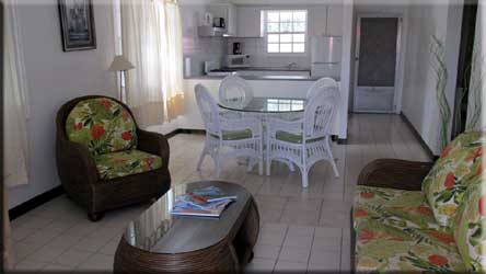 Living room, dining room, and kitchen