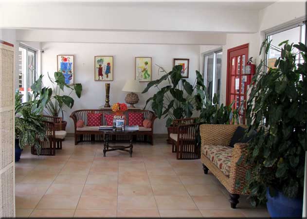 Lobby at L'Esperance Hotel